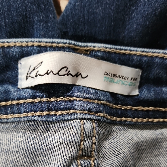 KanCan Blue Flare Wide Leg Jeans Distressed - Picture 2 of 14